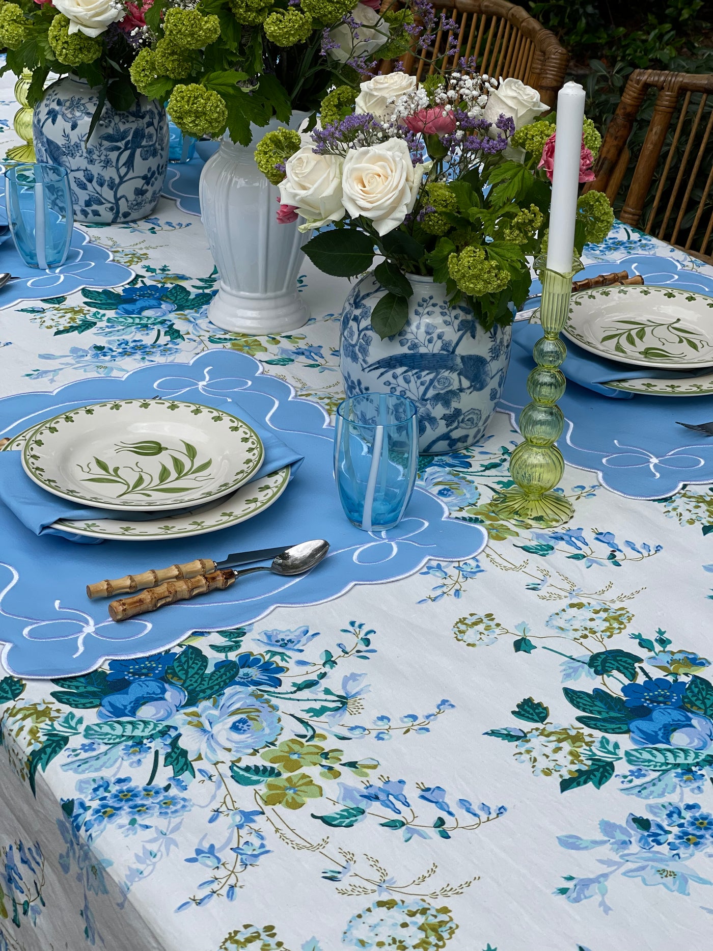 'Clarita - Blue' - Tablecloth by D'Ascoli