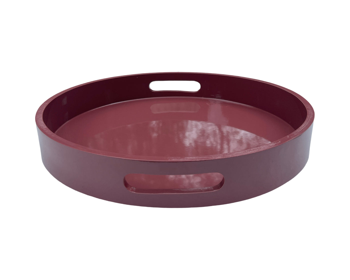 'Anikka' MDF Lacquered Tray - Plum