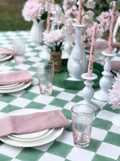 'Cheeky Checker' 100% Cotton Tablecloth