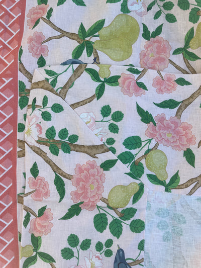 100% Pure Linen Tablecloth - 'MARGAUX' Pink