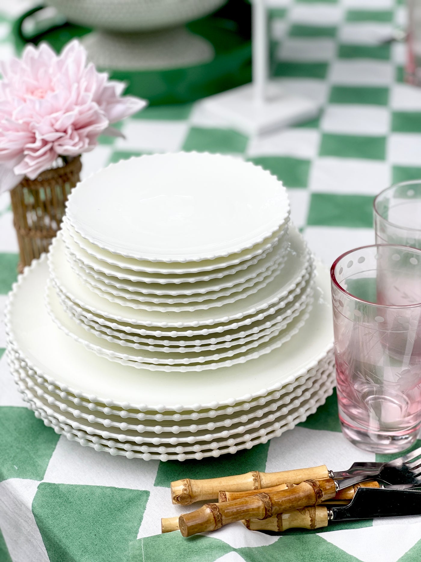 'Cheeky Checker' 100% Cotton Tablecloth