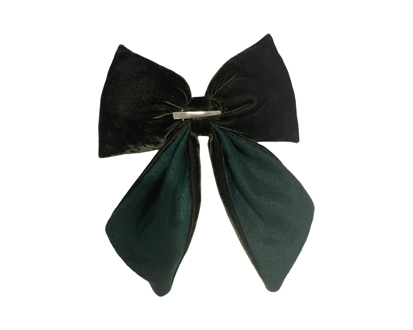 Velvet Bow - Dark Green