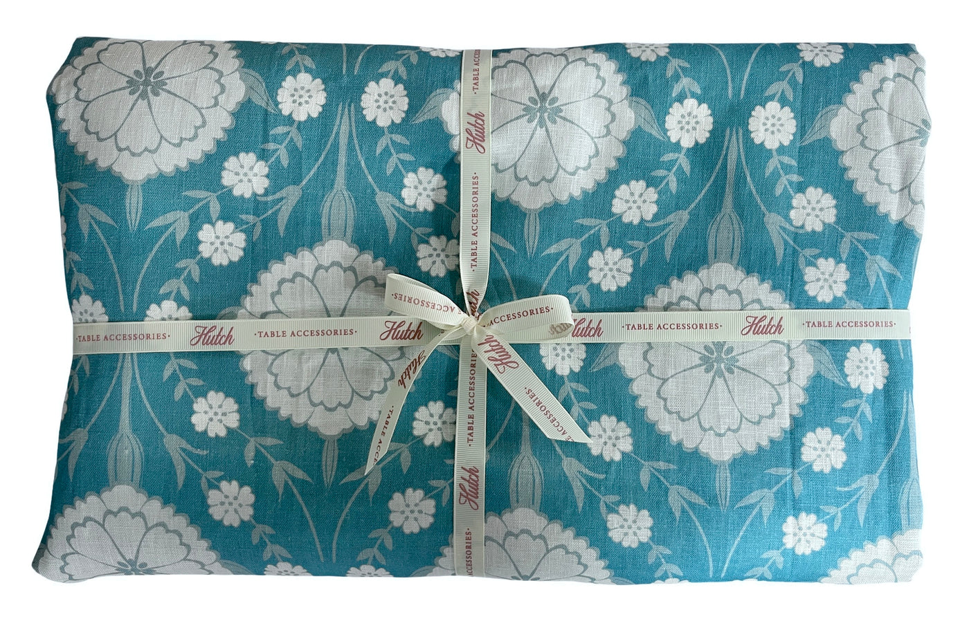 100% Pure Linen Tablecloth - 'AURORA' Blue
