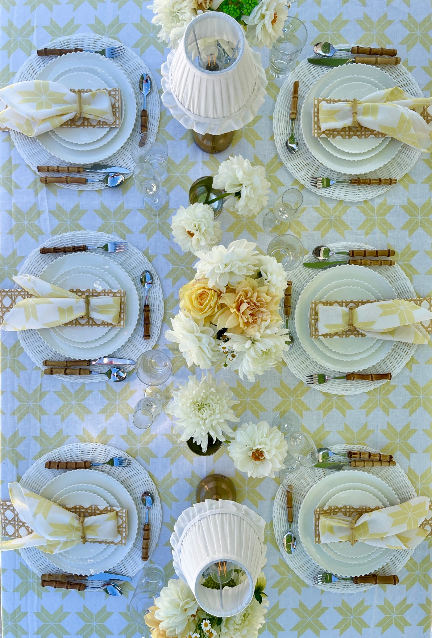 Set of 4 - 100% Pure Linen Napkins - 'STARLIGHT' Butter
