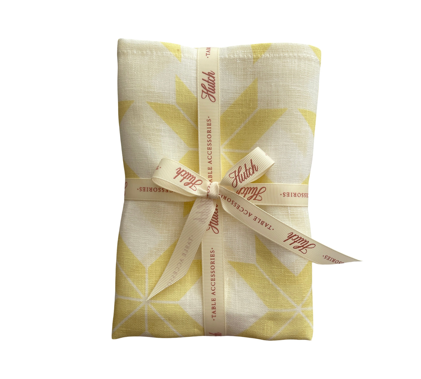 Set of 4 - 100% Pure Linen Napkins - 'STARLIGHT' Butter