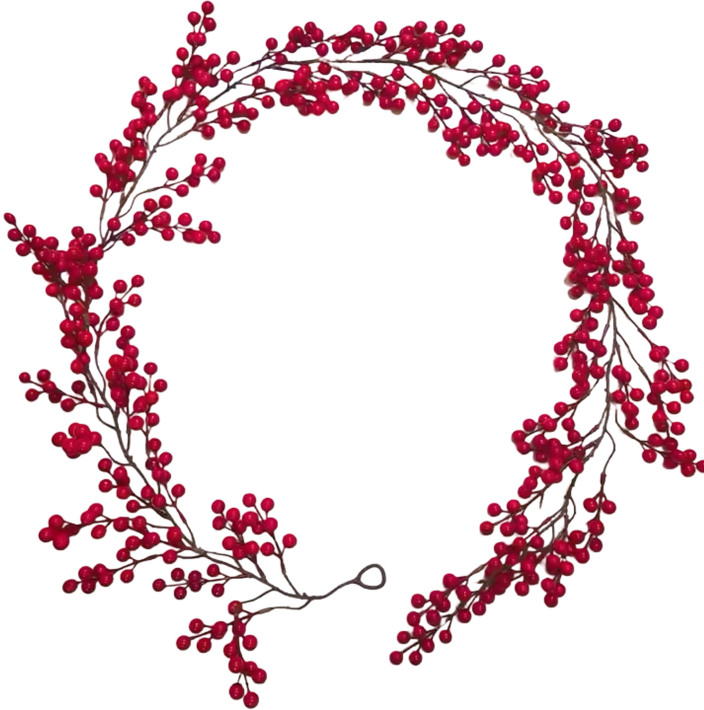 2 Metre Christmas Berries Garland - Red