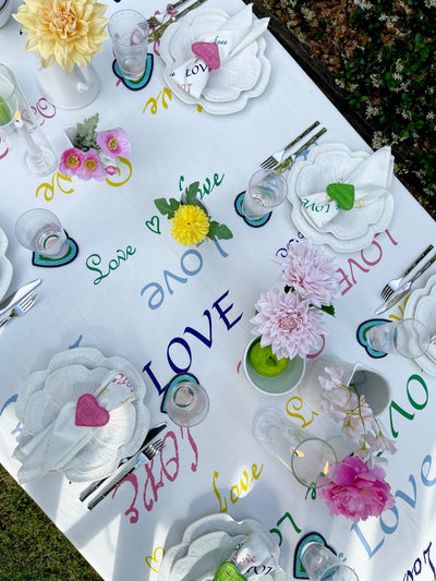 'Love is in the Air'  Napkin Ring - Green