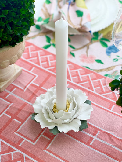 Set of 2 - 'Petales' Handmade Ceramic Candle Holders
