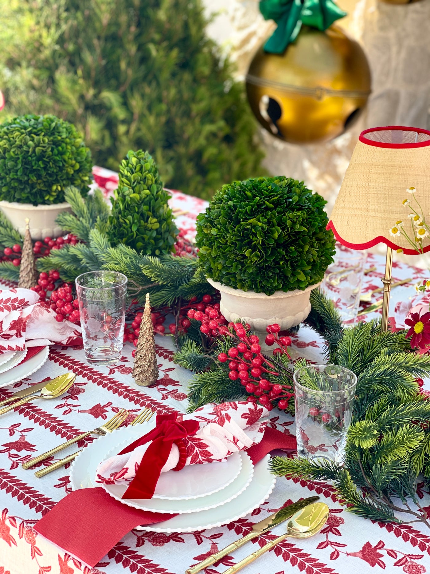 Classic Urn with Preserved Boxwood