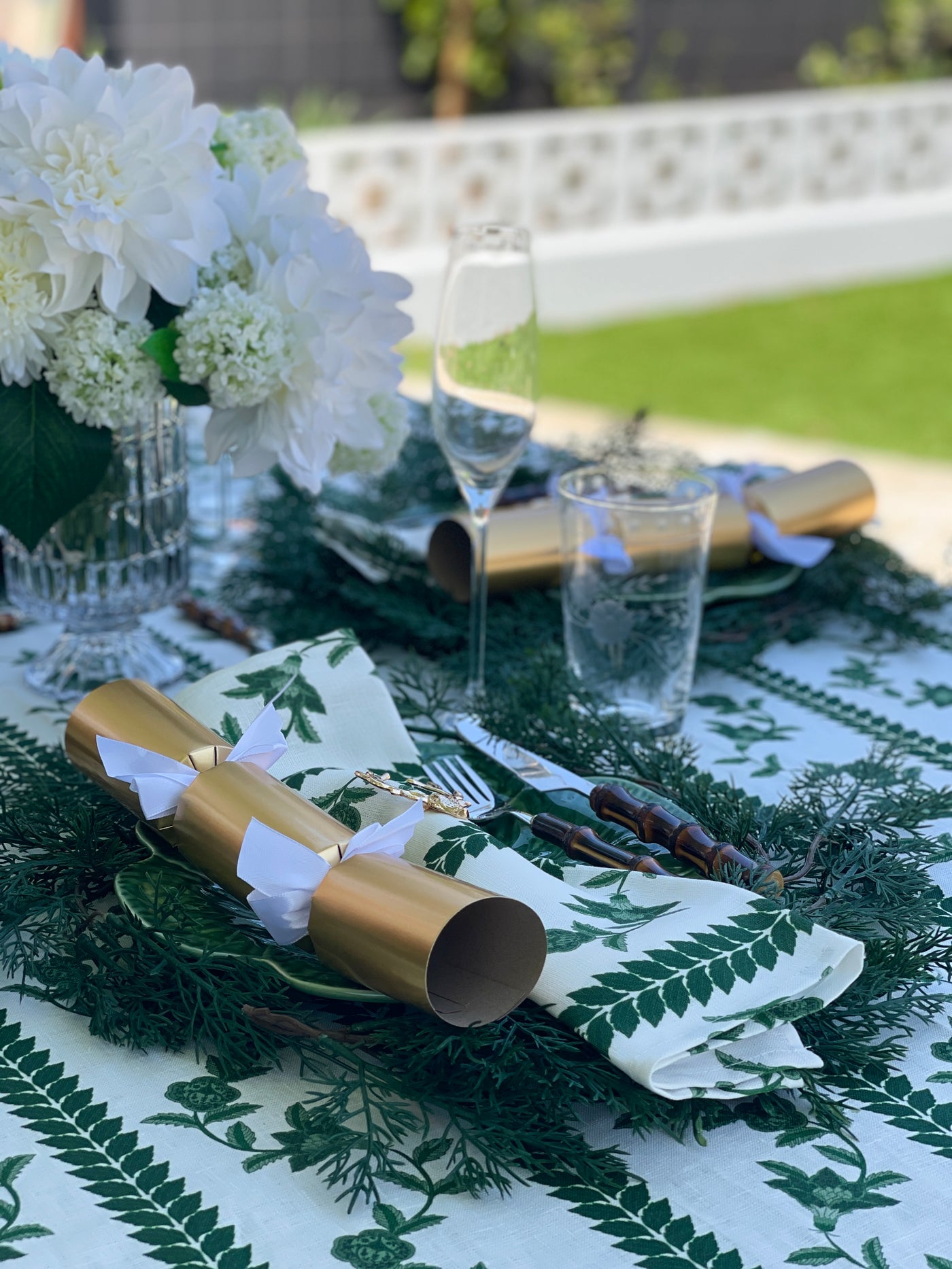100% Pure Linen Tablecloth - 'BONNIE' Green