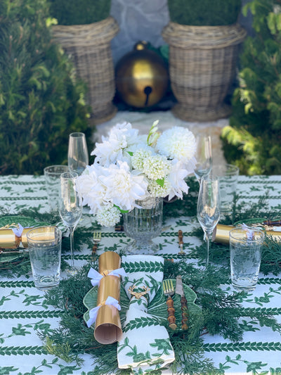 100% Pure Linen Tablecloth - 'BONNIE' Green