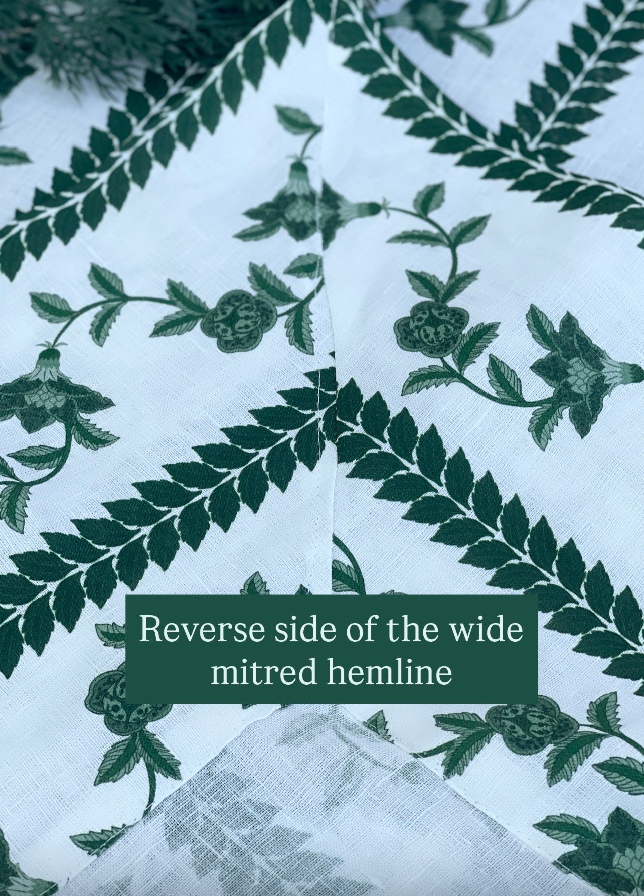 100% Pure Linen Tablecloth - 'BONNIE' Green