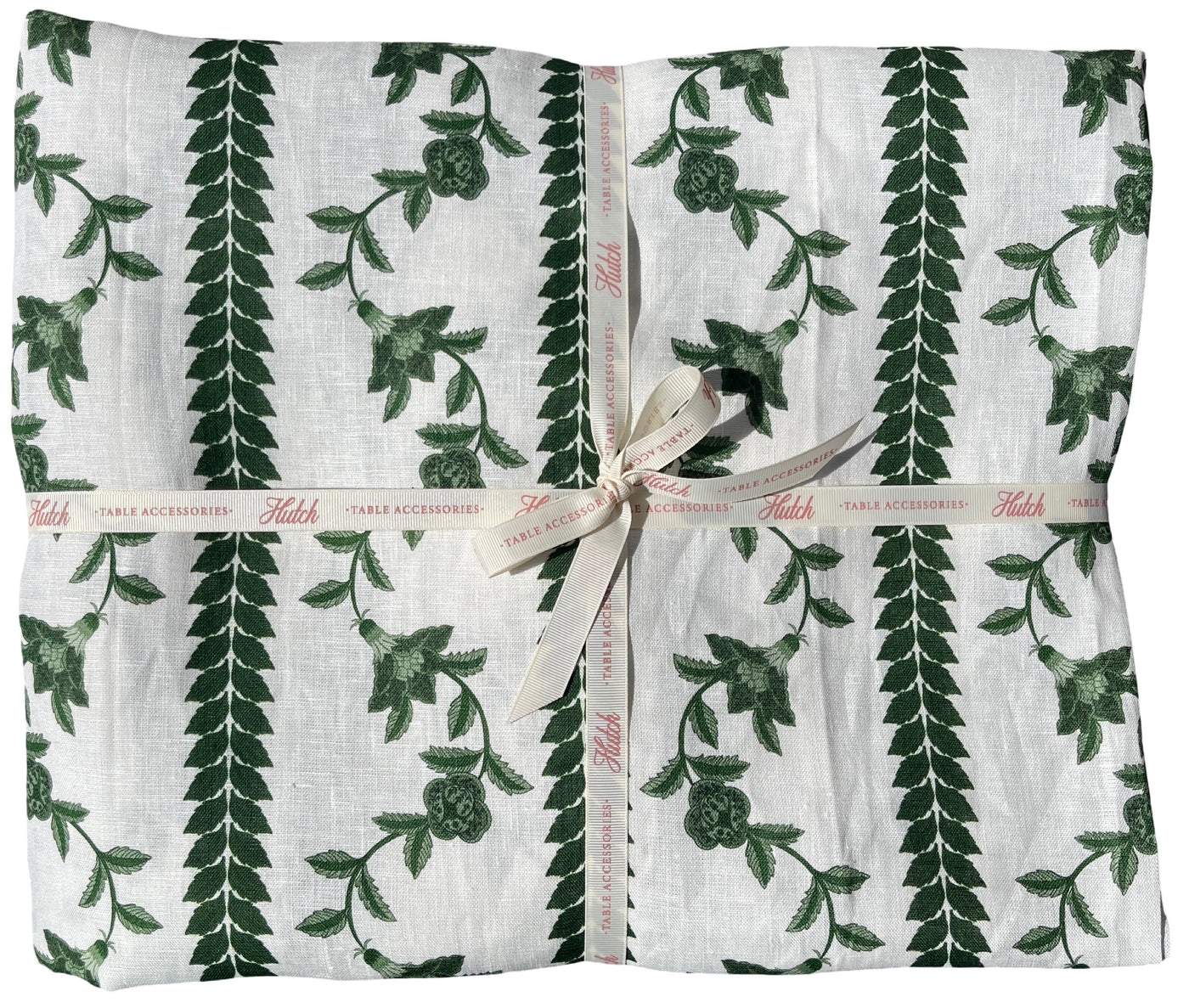 100% Pure Linen Tablecloth - 'BONNIE' Green