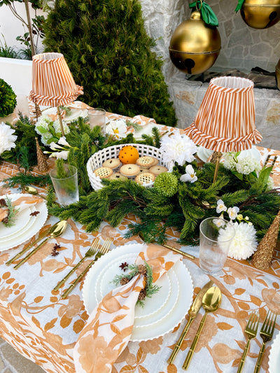 'Iris' Cordless Lamp Base and Tan Stripe 'Raffles' Shade * PURCHASE 2 OR MORE AND SAVE 10% *