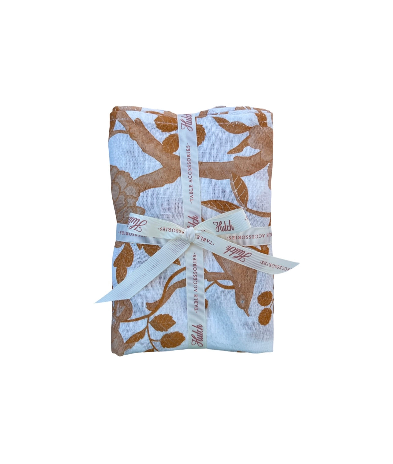 Set of 4 - 100% Pure Linen Napkins - 'MARGAUX' Gold