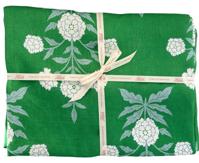 100% Pure Linen Tablecloth - 'EMMELINE' Green