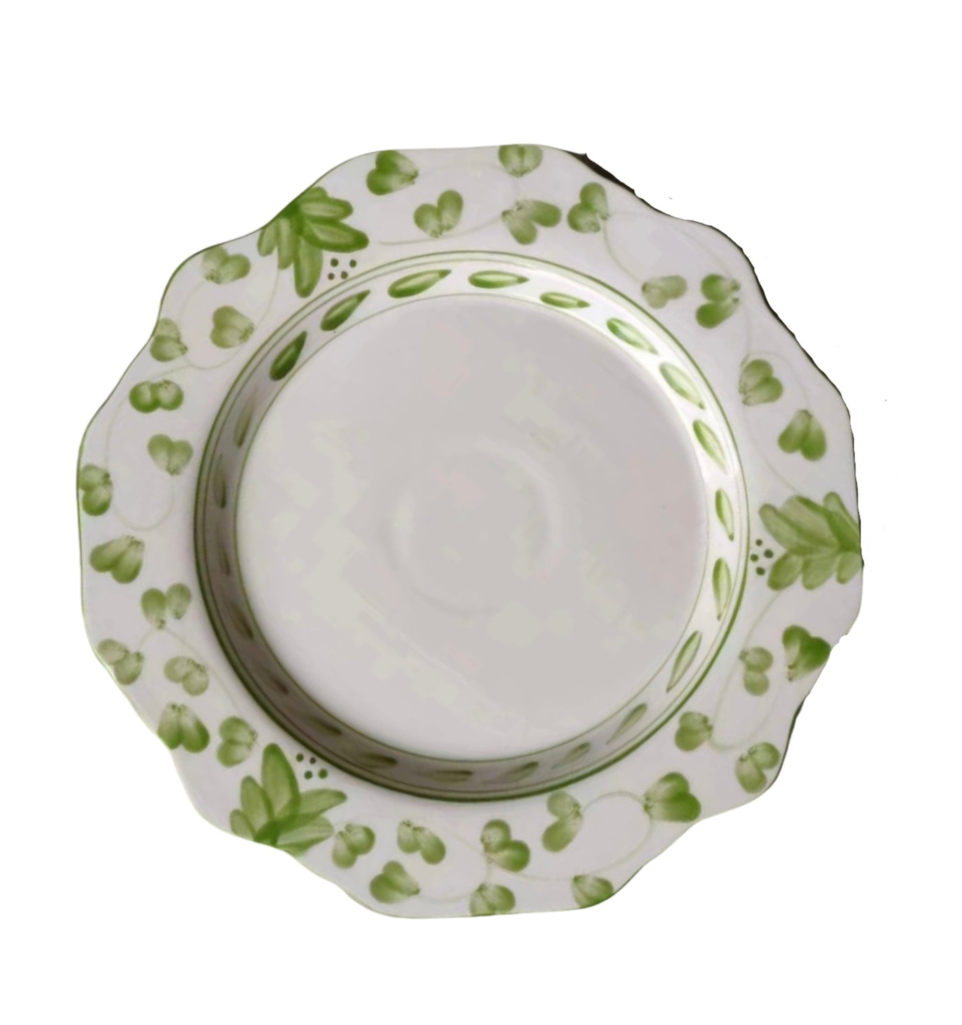 'Lily' Salad/Bread Plate - Green