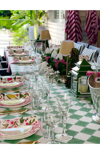 'Cheeky Checker' 100% Cotton Tablecloth