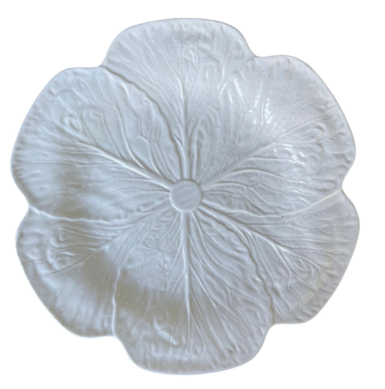 'Leaf' Dinner Plate - White