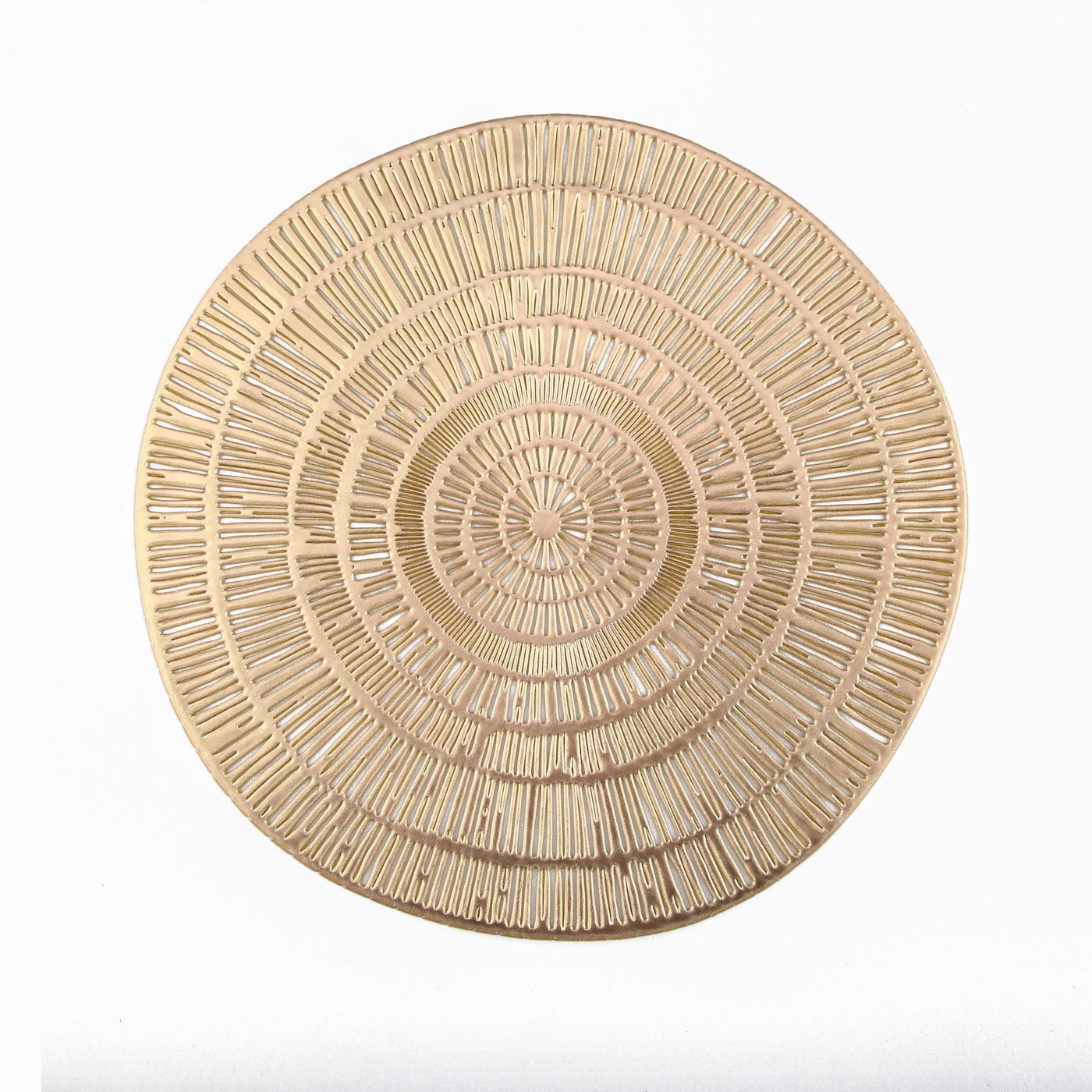 Gold Colour Circle PVC Placemat