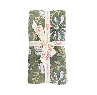 Set of 4 Hand Block Printed Cloth Napkin - 'Nikita’