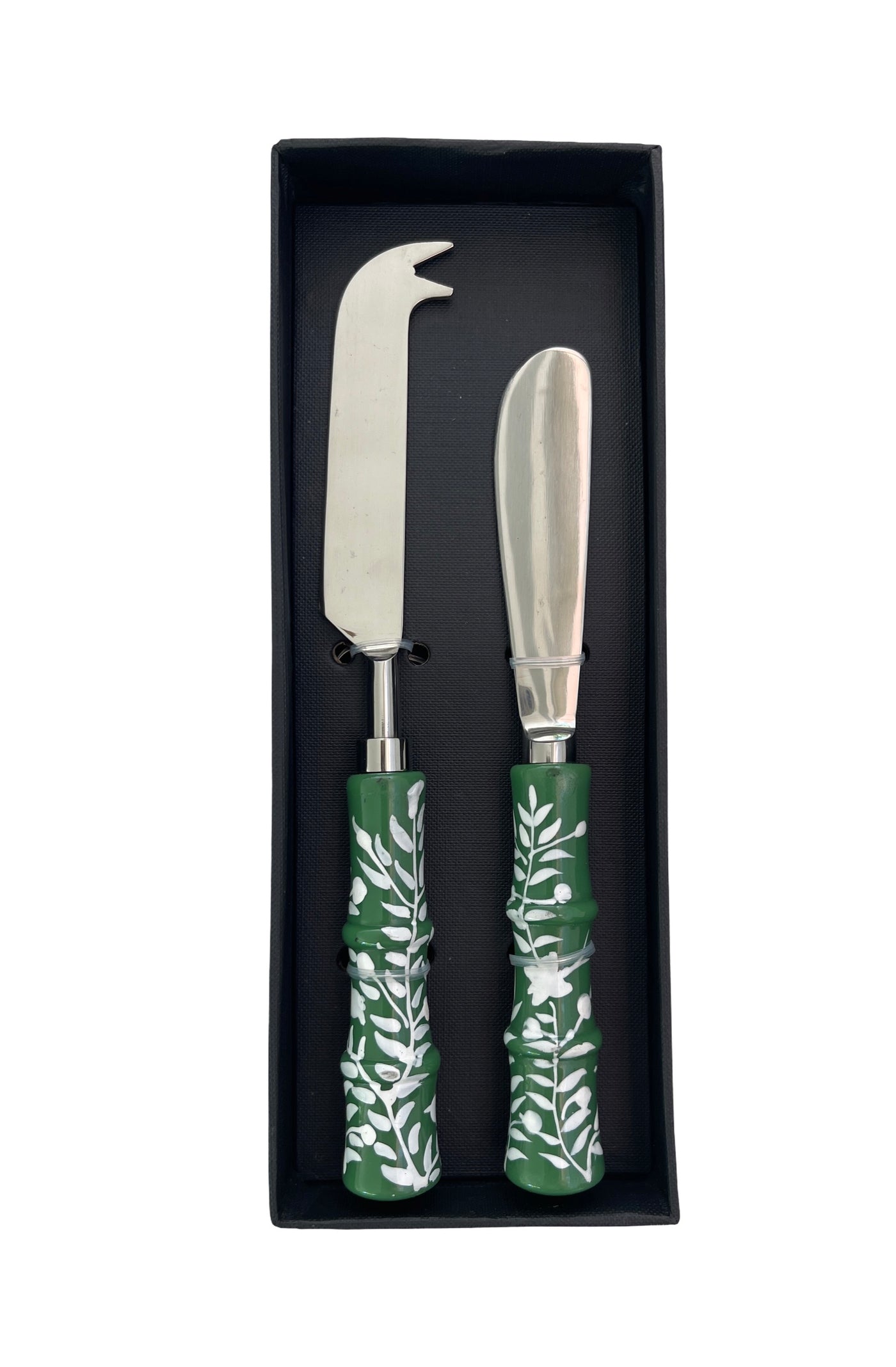 Chinoiserie 2pc Cheese Set - Green