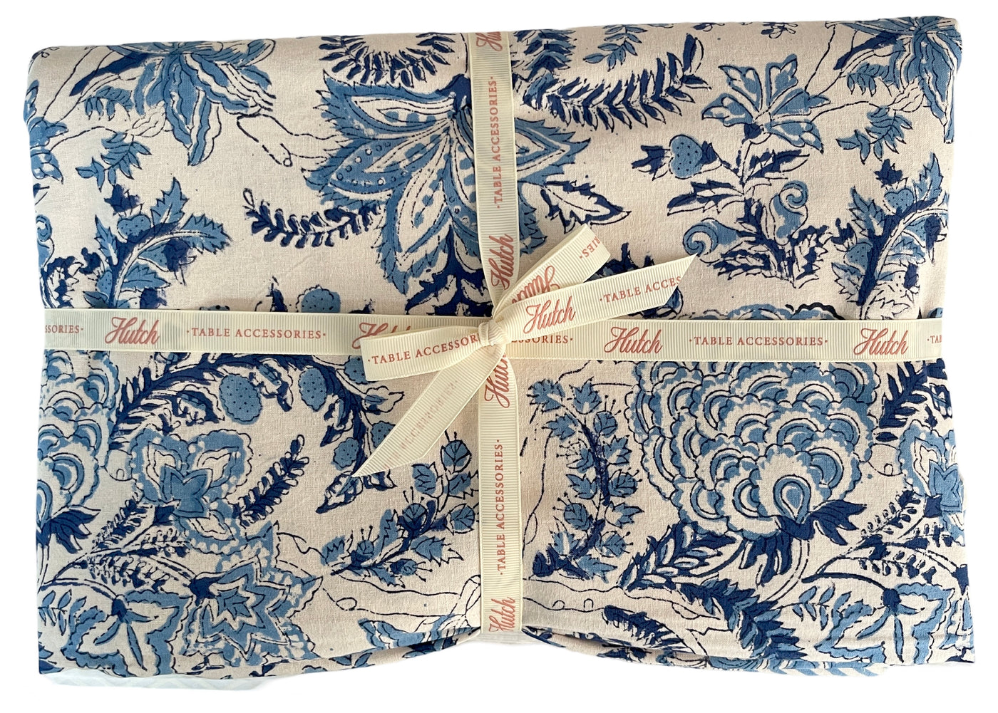 Block Printed Tablecloth 'Blue Palace'