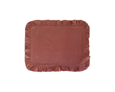 FINAL SALE  Set of 4 'Ruffle' Placemats - Mushroom CLEARANCE