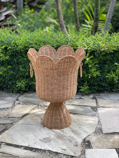 Large Wicker Urn