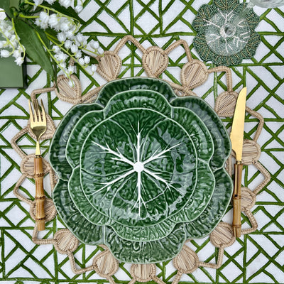 'Leaf' Dinner Plate - Green