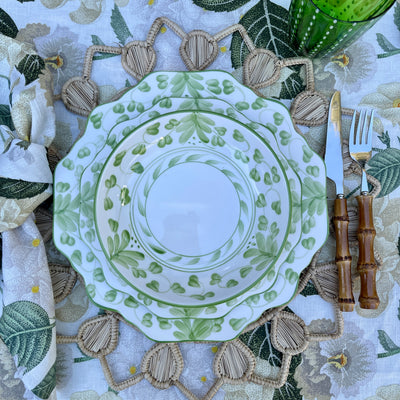 'Lily' Dinner Plate - Green