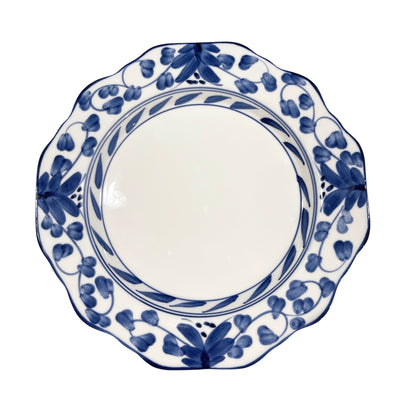 'Lily' Salad/Bread Plate - Blue