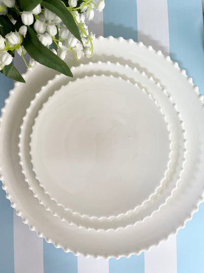 'Poppy' Dinner Plate - Ivory