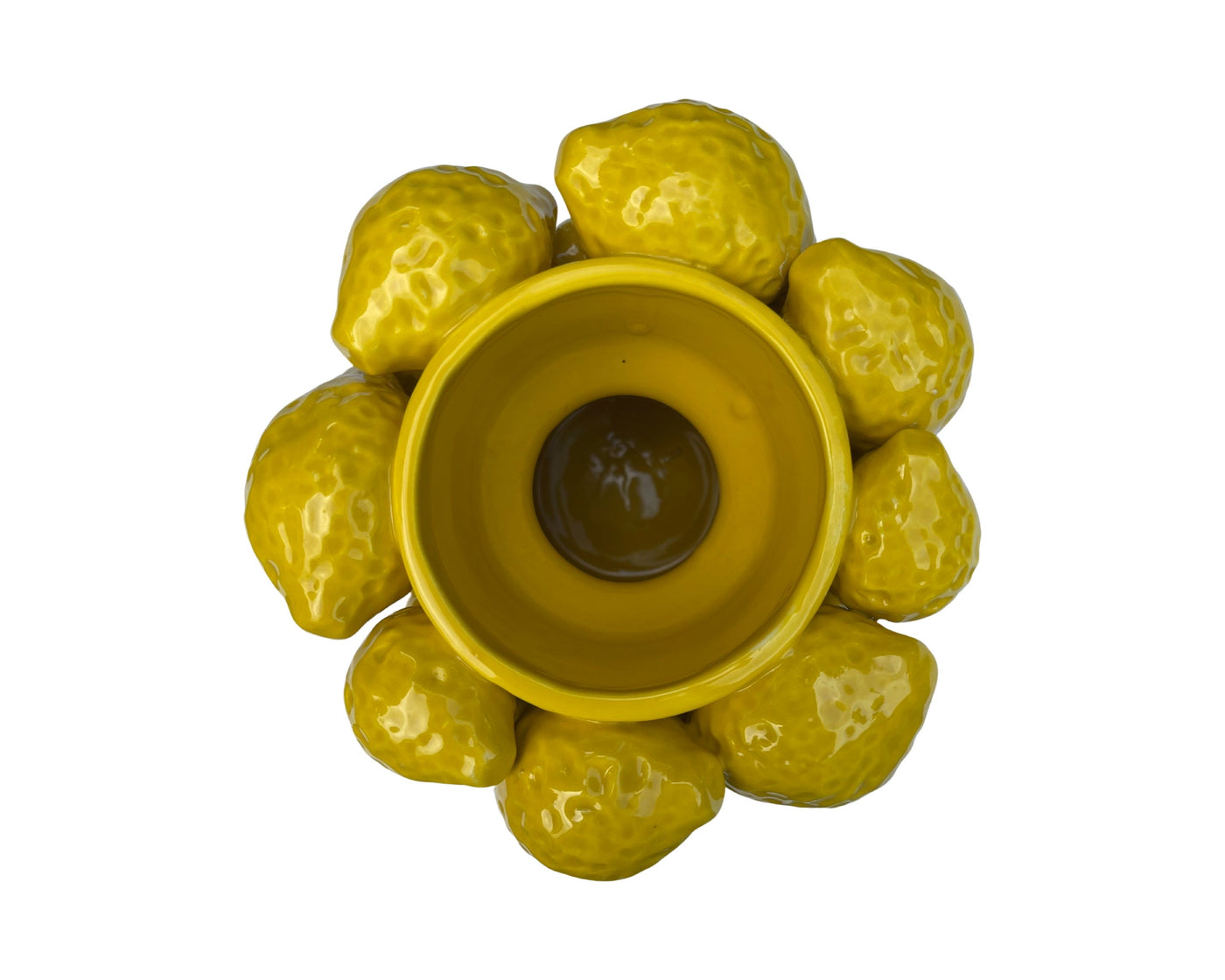 'Hello Yellow Lemon' Ceramic Planter