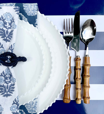 'Stripe' Placemat - Navy Blue