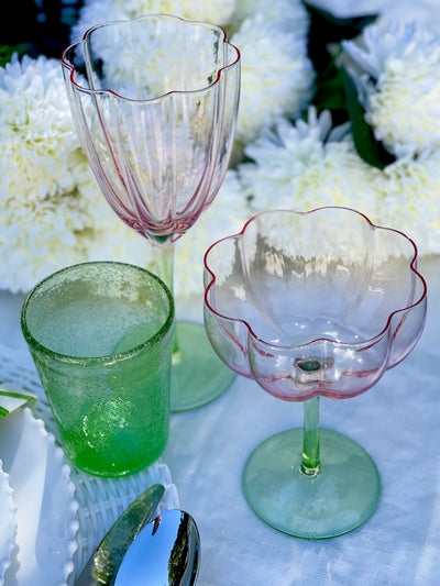 Set of 2 Tulip Wine Glasses