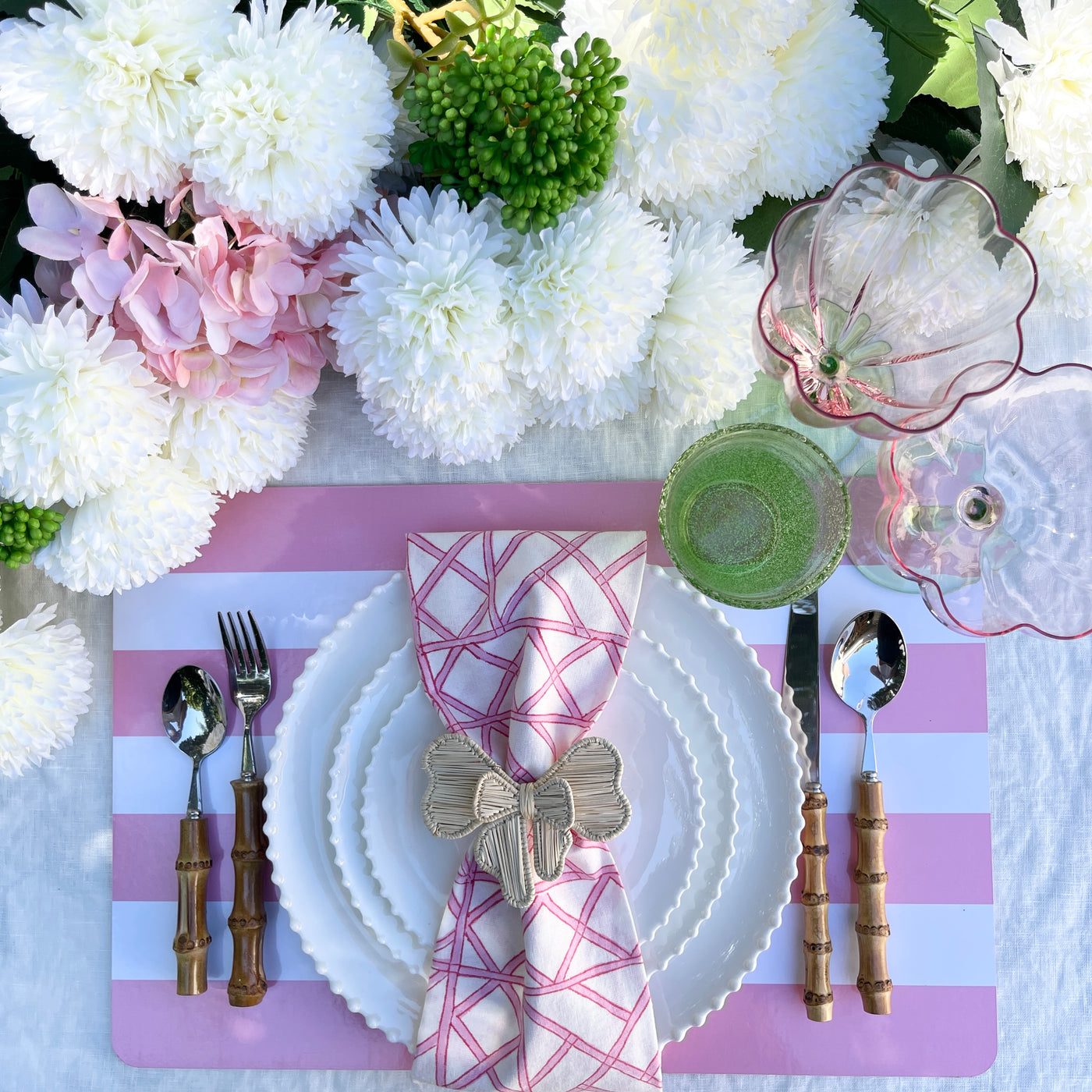 'Stripe' Placemat - Pink