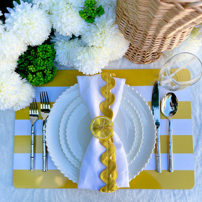 'Stripe' Placemat - Yellow