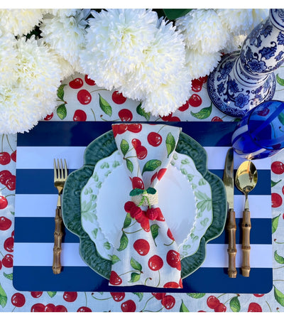 Rattan 'Cherries' Napkin Ring