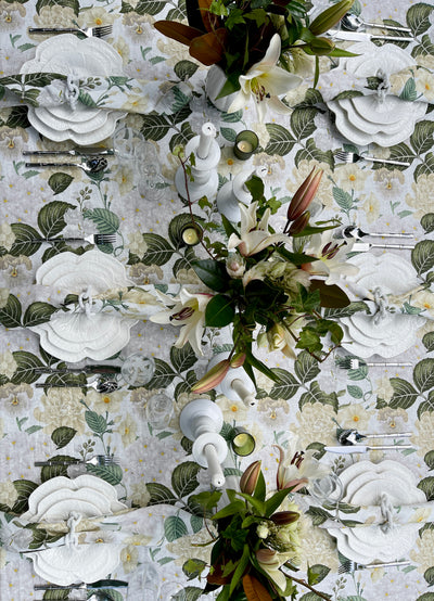 Set of 4 100% Linen Napkins - 'Fleur'