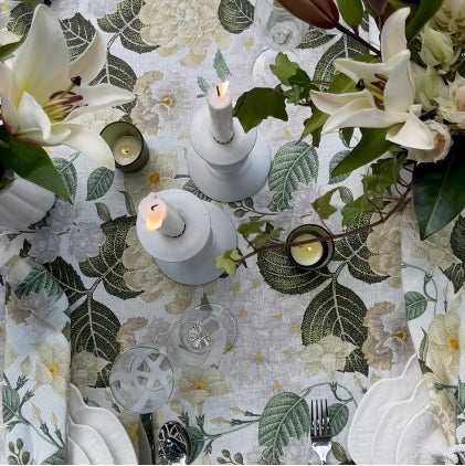100% Linen Tablecloth - "Fleur"