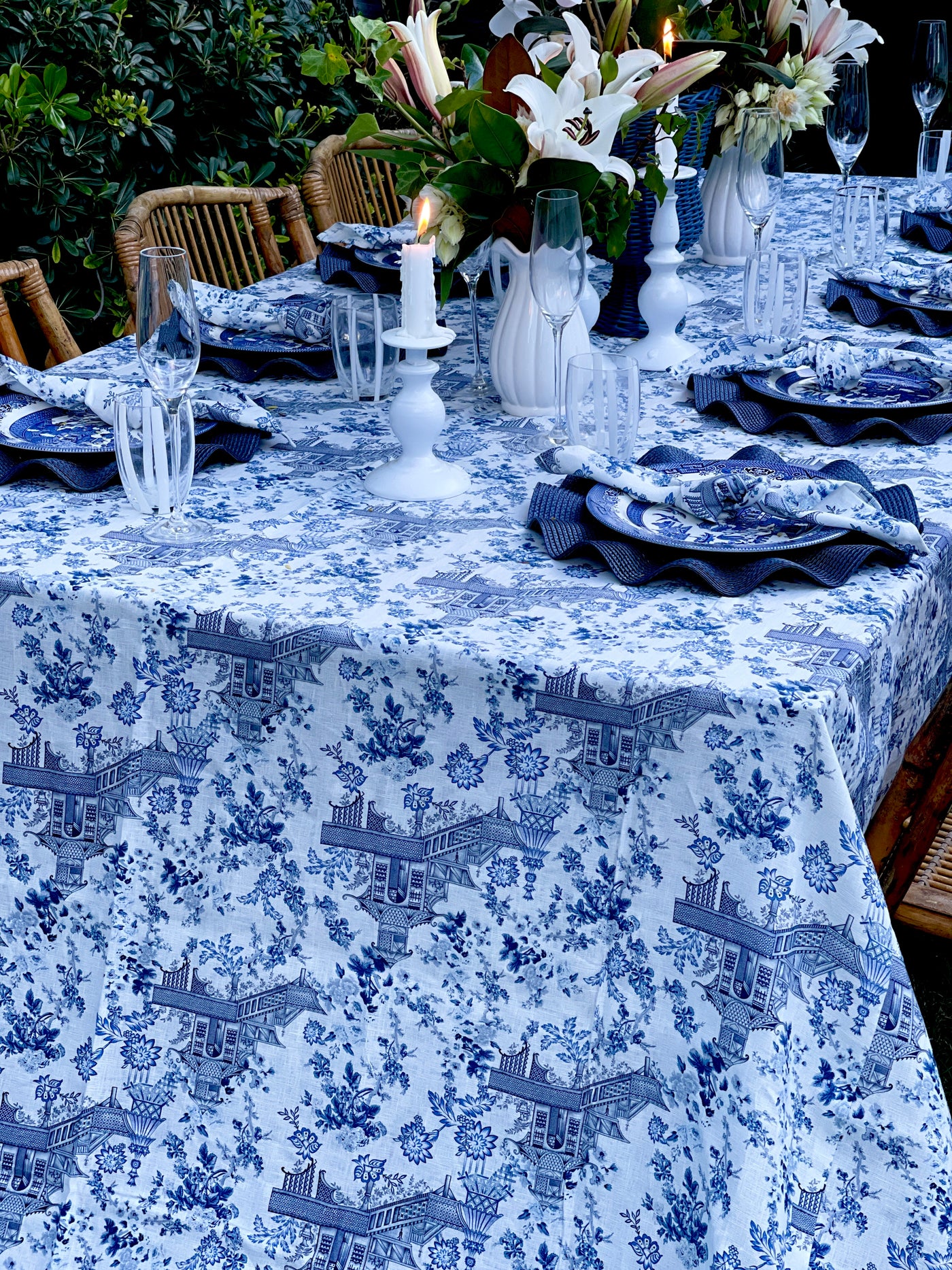 100% Linen Tablecloth - "Willow"