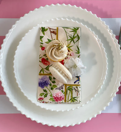 'Poppy' Dinner Plate - Ivory