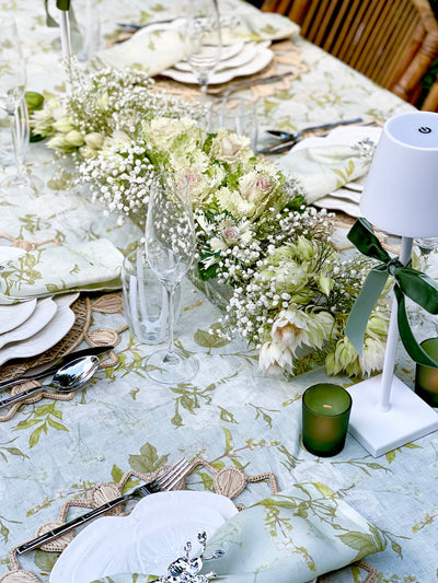 100% Linen Tablecloth - "Posy"
