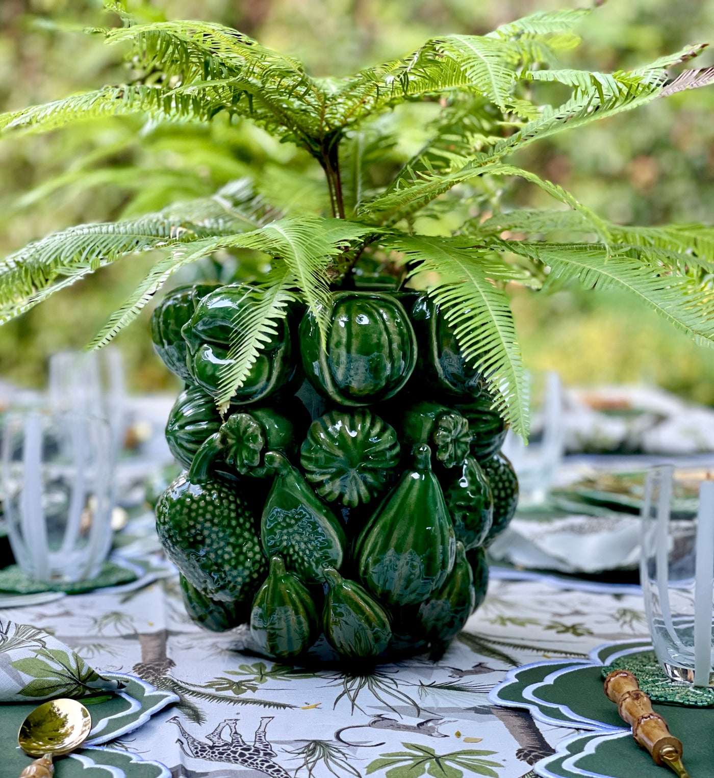 'Eat Your Greens' Ceramic Planter