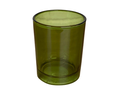 Tealight Candle Holder - Clear Forest Green