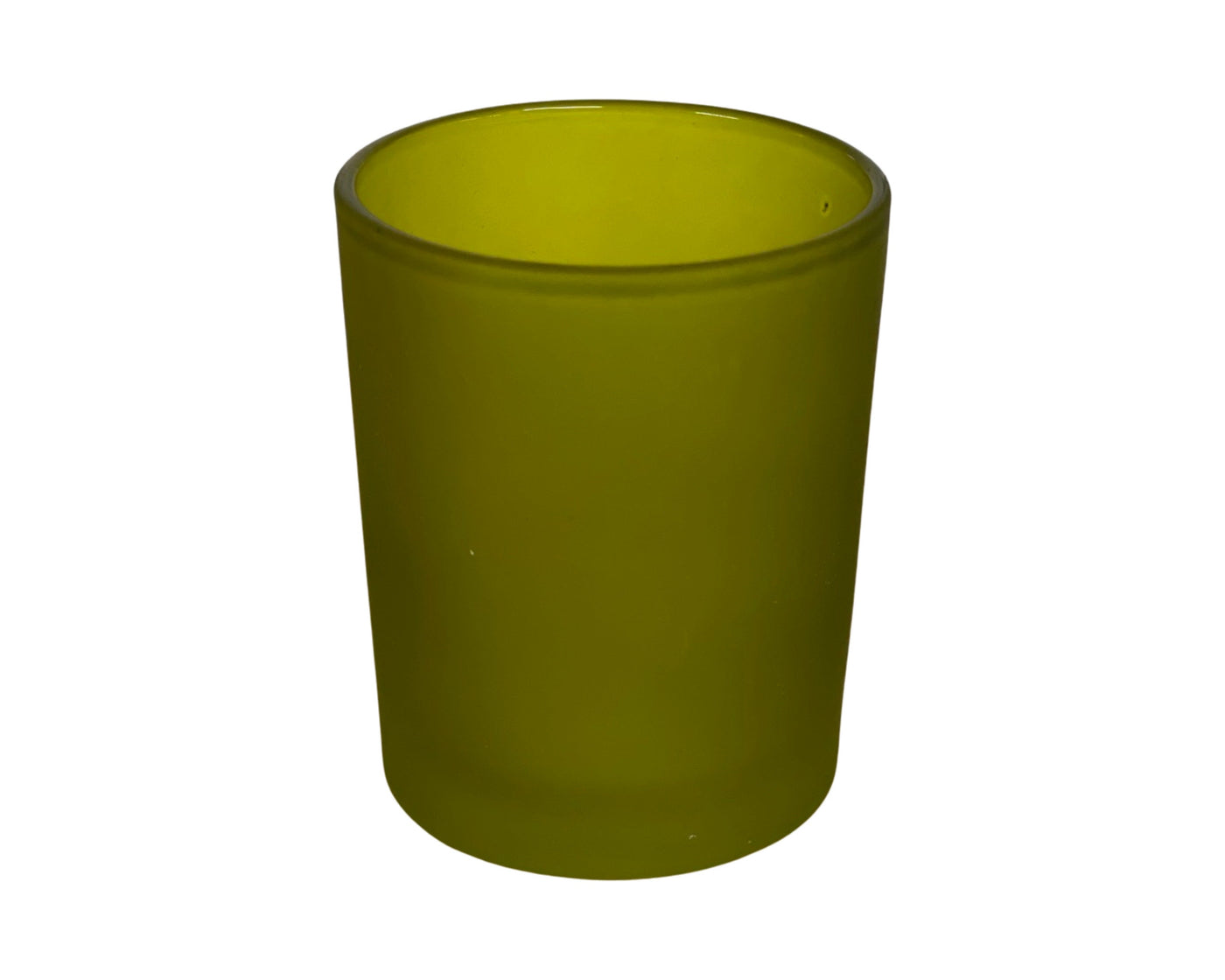 Tealight Candle Holder - Frosted Olive Green