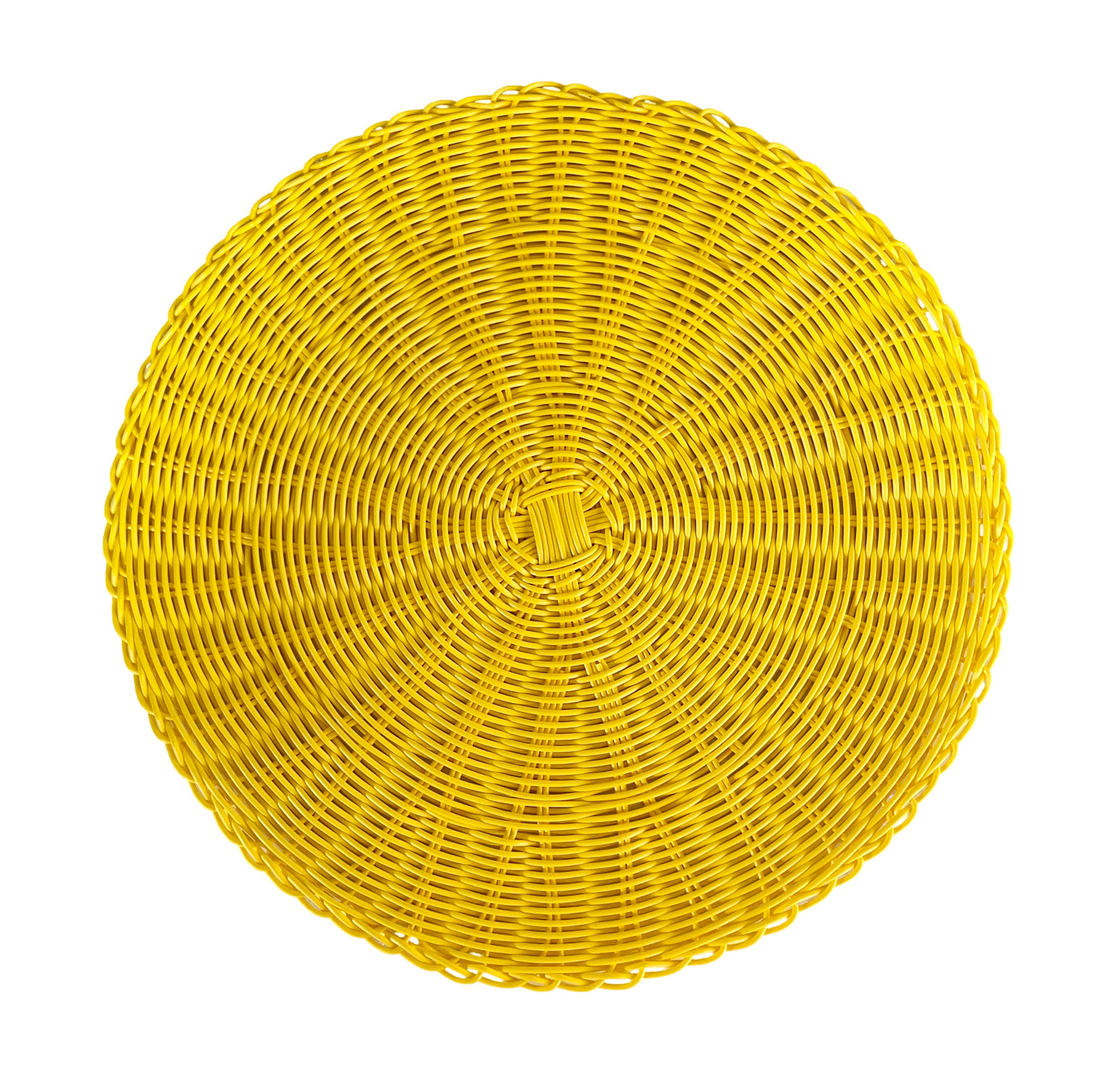 Set of 4 Synthetic Rattan Placemats - Sunshine Yellow