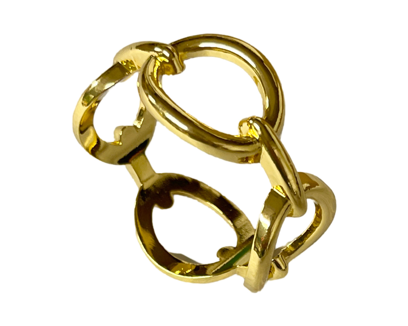 'Horse Bit' Napkin Ring - Gold