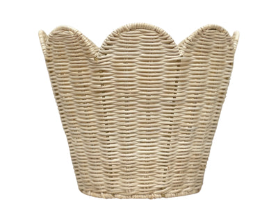 Scalloped Basket - Natural